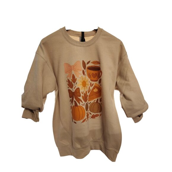 Gildan Halloween Sweatshirt, Pumpkin Spice & Cozy Vibes, Fall Shirt - Picture 3 of 7